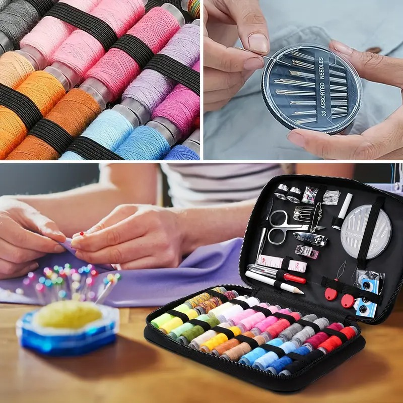 Cotton Embroidery Thread Skeins - Large Sewing Kit Set 24-Colored Threads