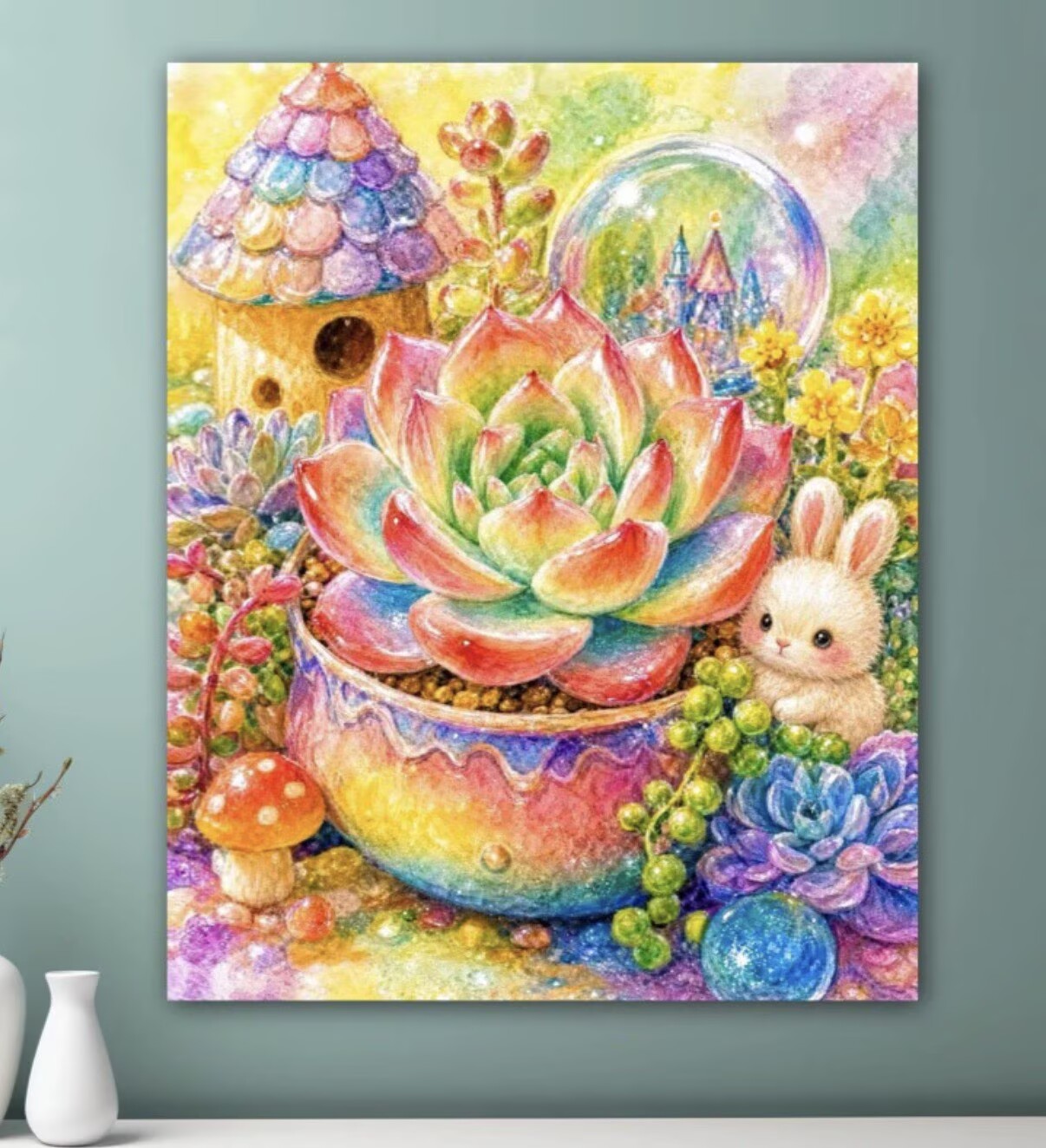9CT 11ct Succulent Printed Kit - Cotton Embroidery Thread Skeins review and price