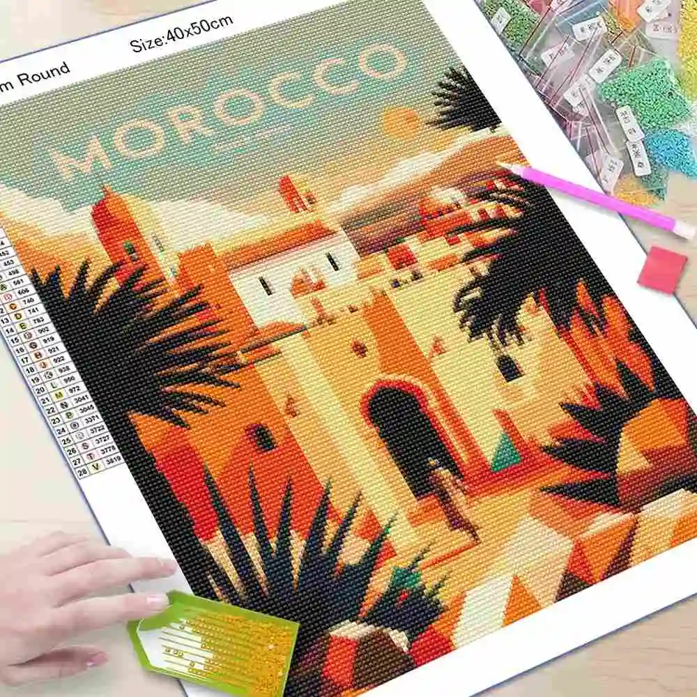 5D DIY Tropical Vacation Monke - 5D Diamond Painting Kit Full Drill review and price