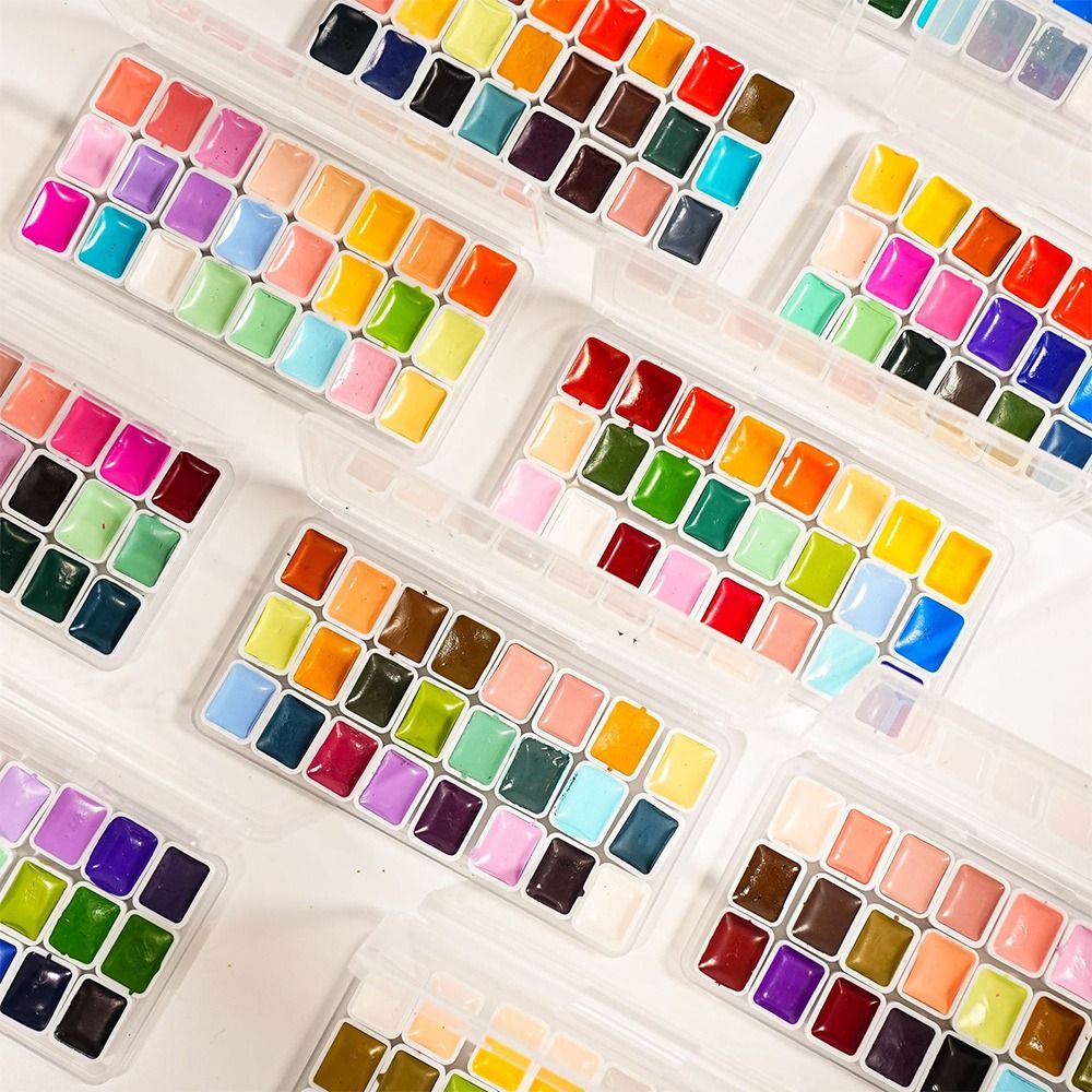 24 Colors Watercolors Paint Se - Watercolor Paint Set Solid Pigment review and price