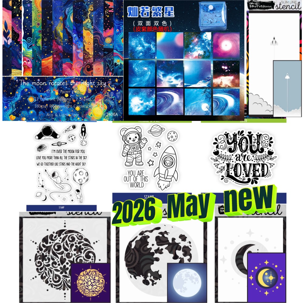 Planet series spacecraft clear - Clear Silicone Stamps For Card Making review and price