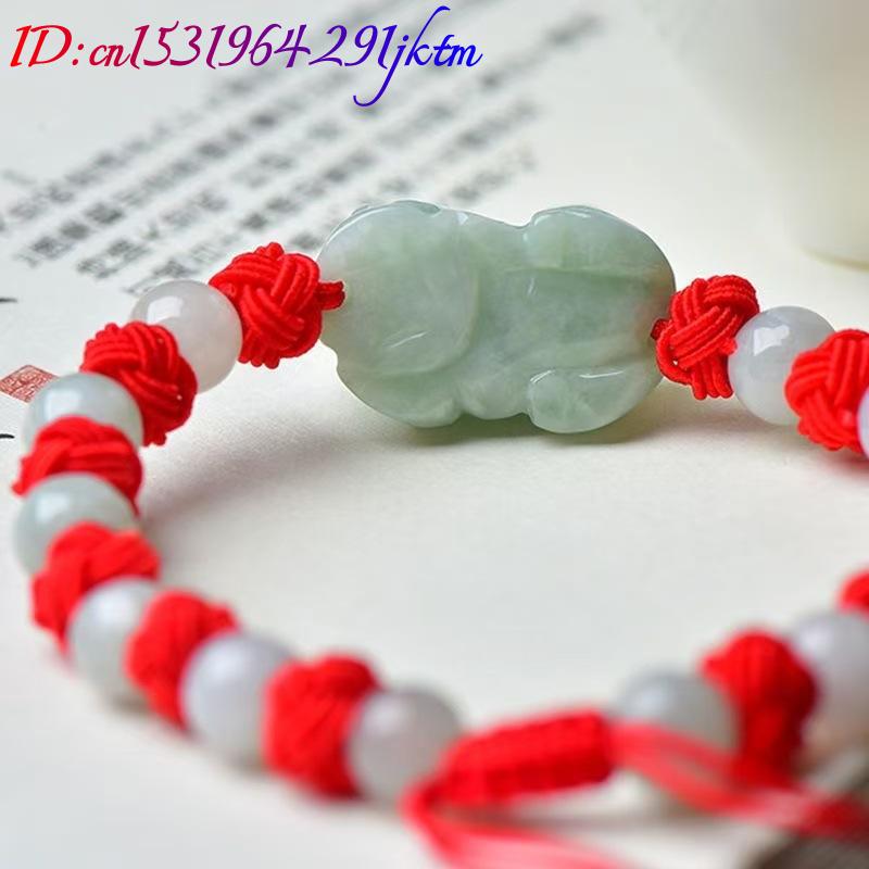 Natural Burmese Jadeite Pixiu  - Beading review and price