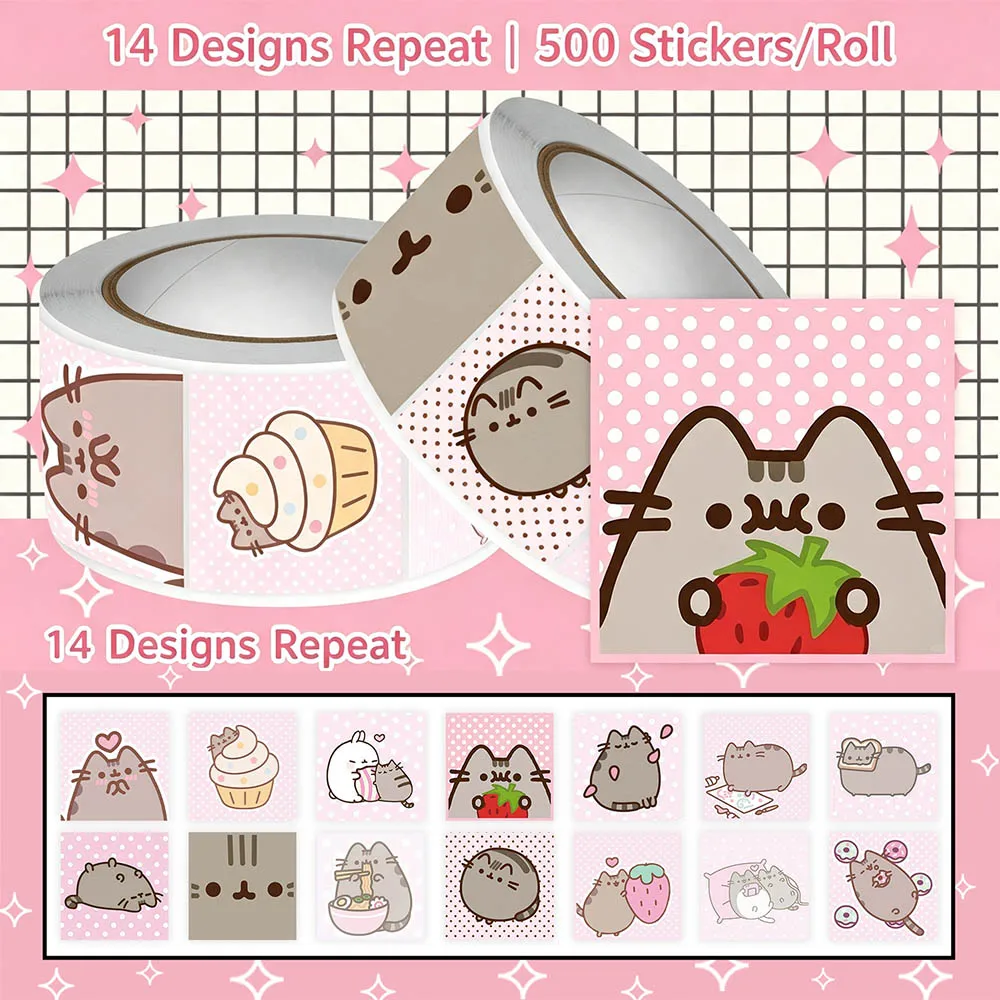 Hou 500pcs Pusheen Cartoon Cat - Scrapbooking review and price