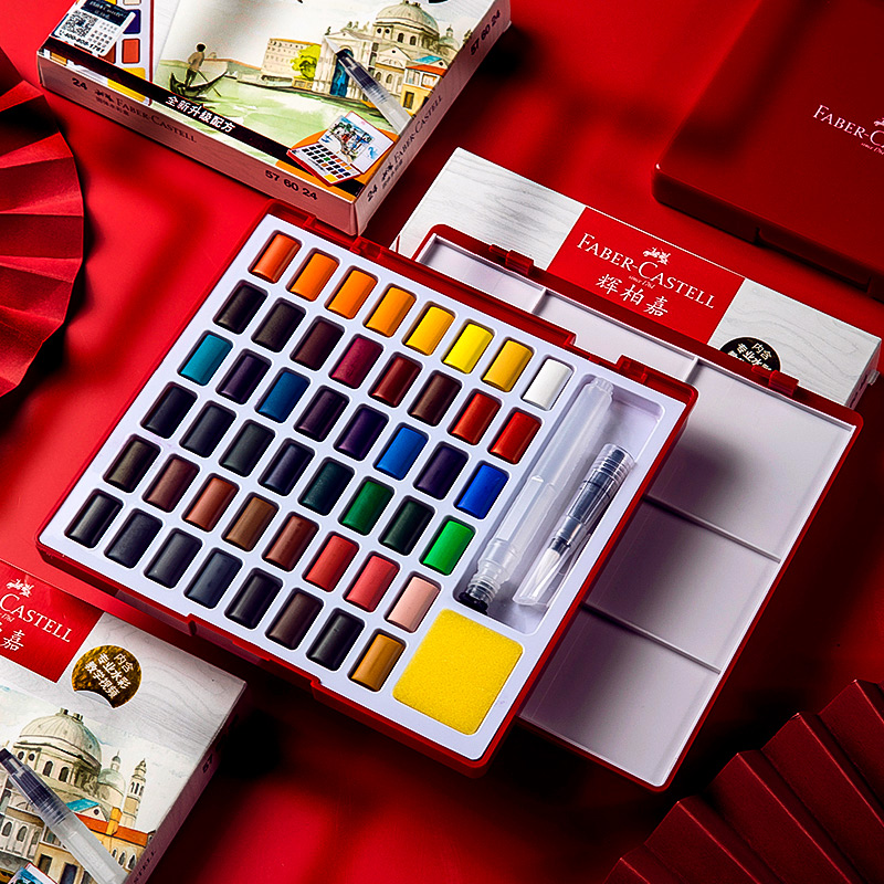 24/36/48 Colors Solid Watercol - Watercolor Paint Set Solid Pigment review and price