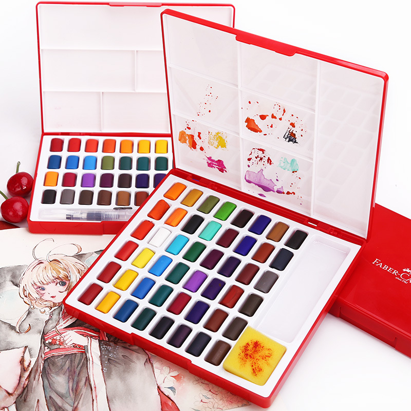 24/36/48 Colors Solid Watercol - Watercolor Paint Set Solid Pigment review and price