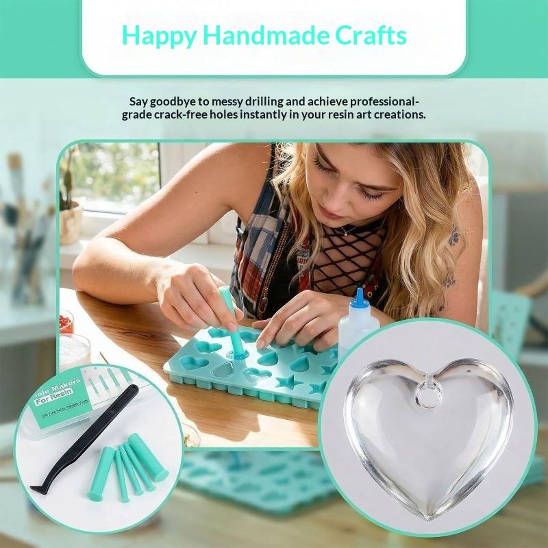 Resin Hole Maker Set 7 Sizes S - Silicone Epoxy Resin Molds Set review and price