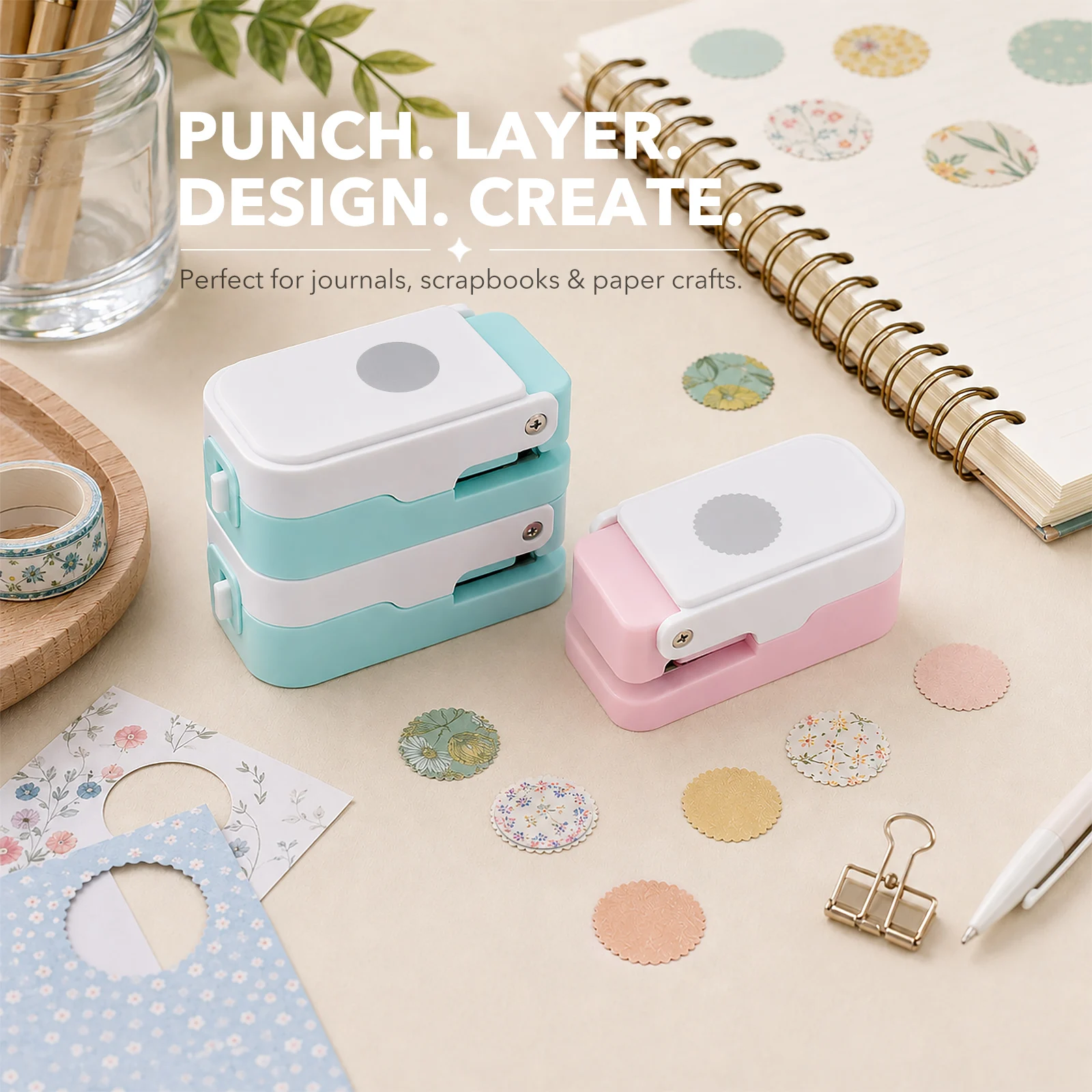 Layering Postage Stamp Circle  - Scrapbooking review and price