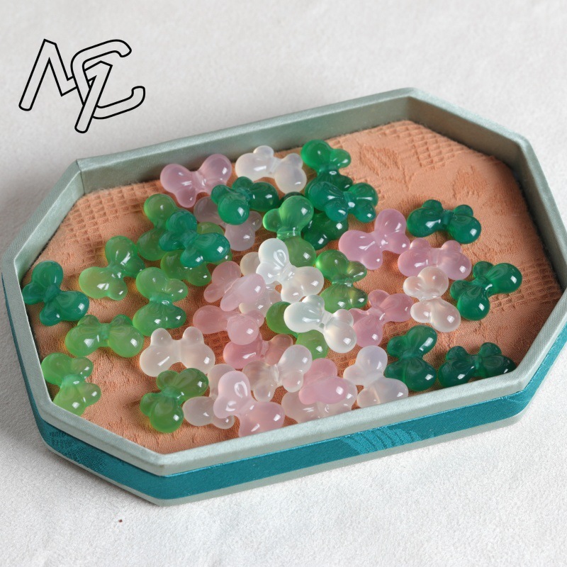 2PC Natural Chalcedony Double  - Beading review and price