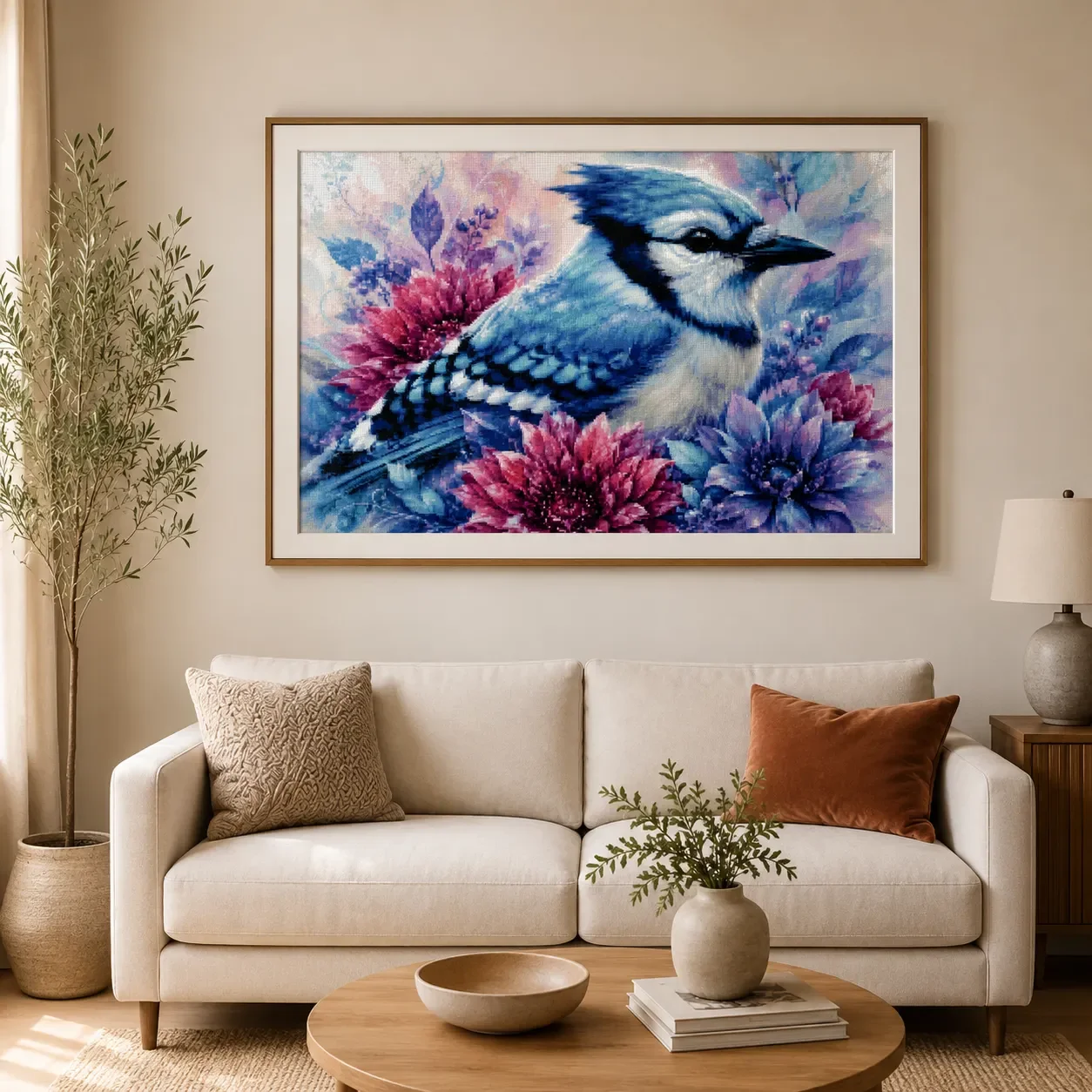[ZZ8680-Blue Jay] | Beginner D - Cross Stitch Stamped Kits Beginners review and price