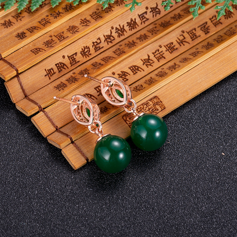Natural Jade Bead Earrings Fas - Beading review and price